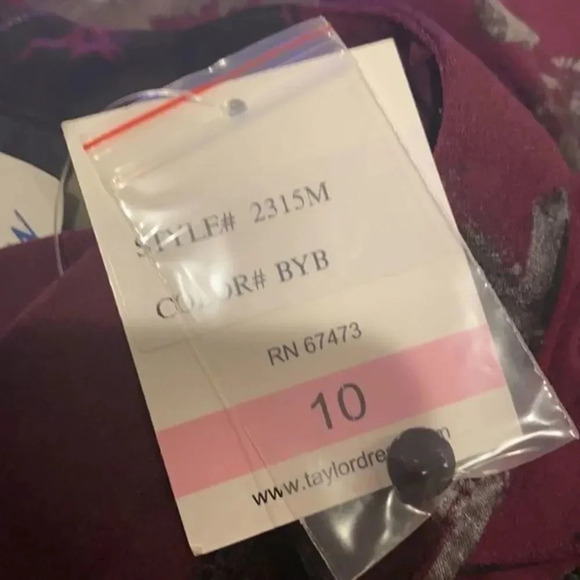 Taylor Floral Print V-Neck 3/4 Sleeve Jersey Midi Dress - Picture 7 of 16